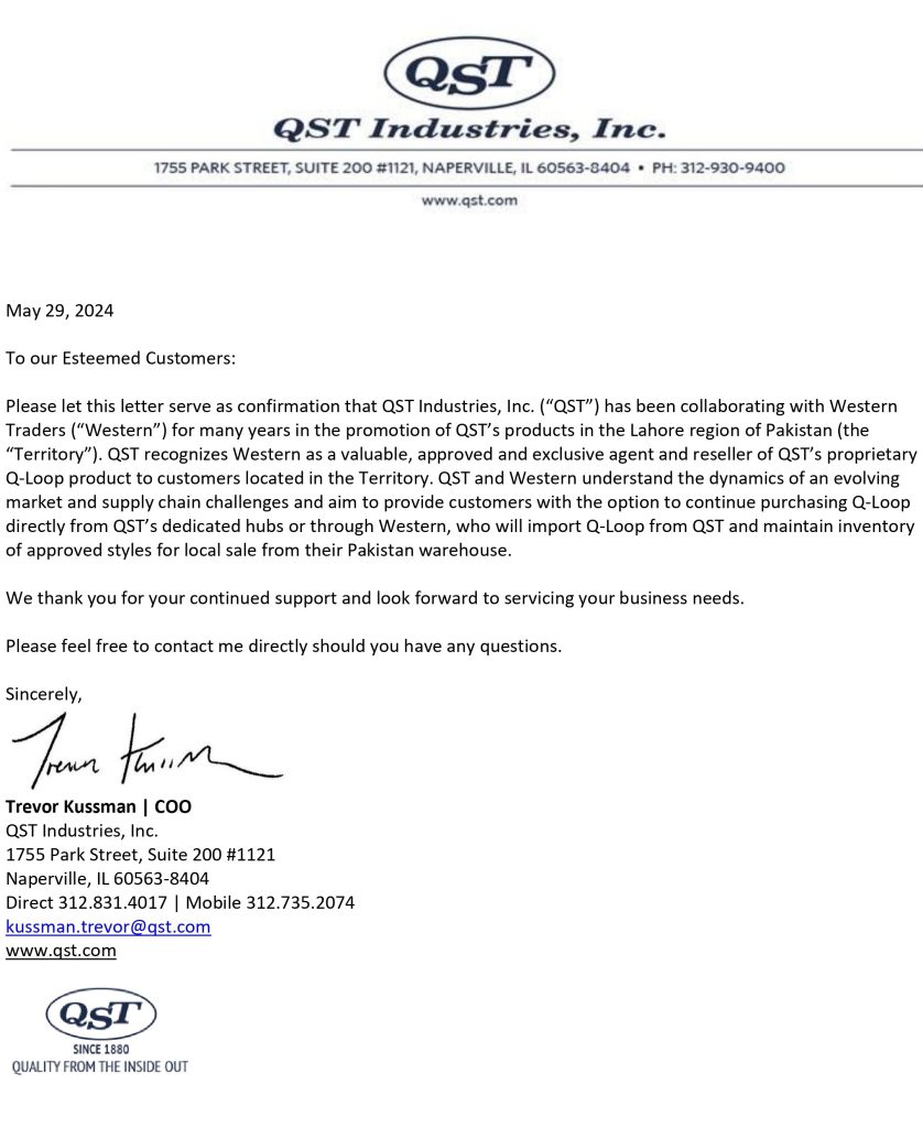 QST Letter of Agreement (2024)